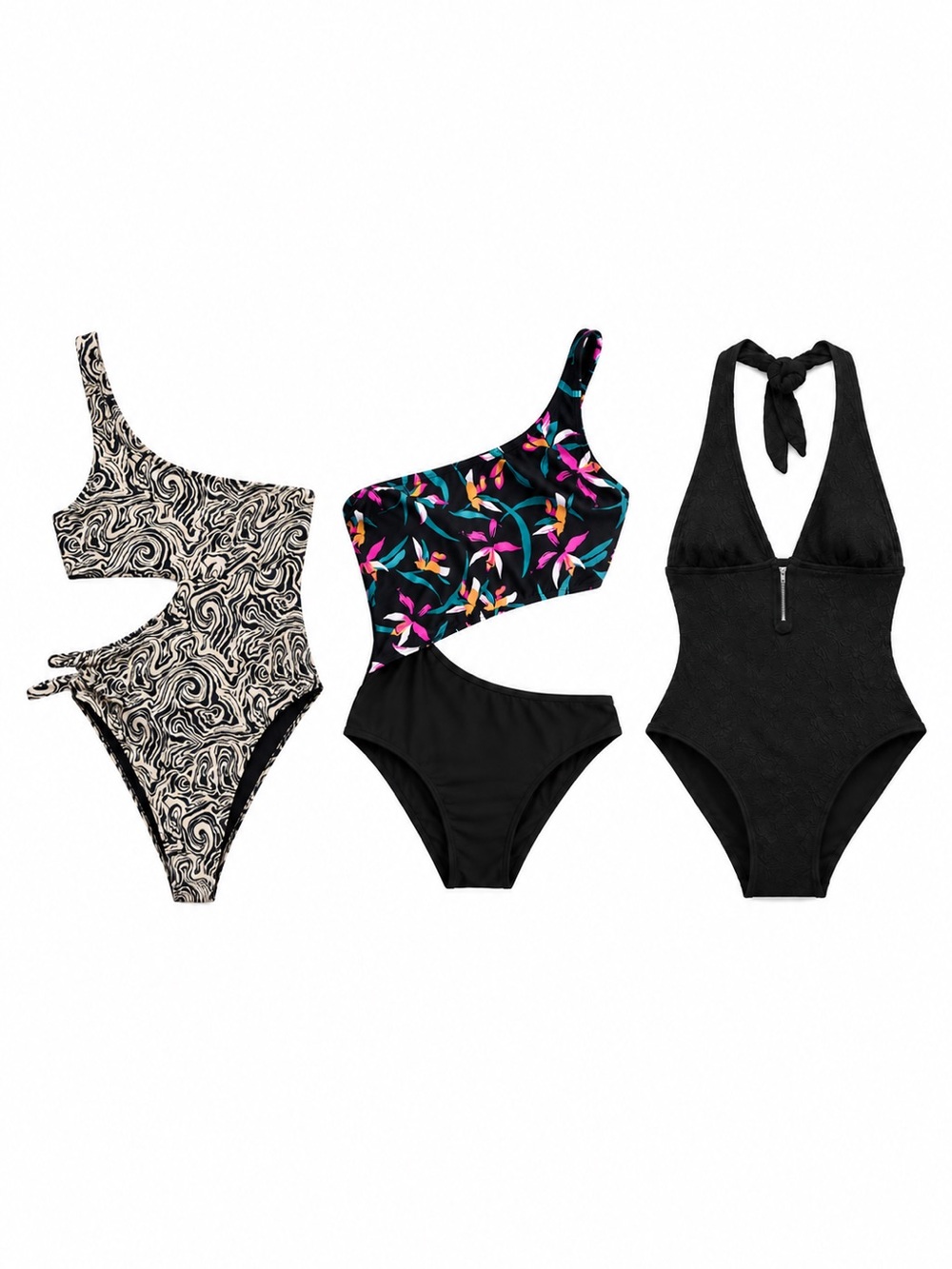 3 Piece One-Piece Swimsuit Bundle - La Senza (2) & NOBO – Size Large EUC
